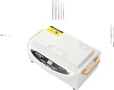 Obrázek produktu pro Sterilizátor nástrojů na nehty, vysoká teplota, nastavitelný časovač, slonová kost