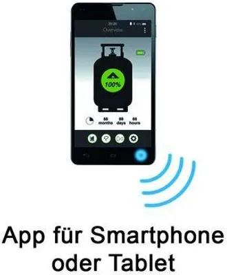 Produktbild von GOK Füllstandsanzeiger Senso4s BASIC für Gasflaschen (5, 8 & 11 kg), Bluetooth App (iOS/Android), Höhe 2.8 cm, Durchmesser 20 cm, Gasverbrauch Langzeitprognose, Mehrflaschenverwaltung