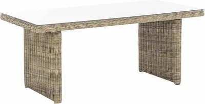 Zdjęcie produktu dla Stół ogrodowy typu deluxe – stół ogrodowy z rattanu – stół ogrodowy – 180 cm