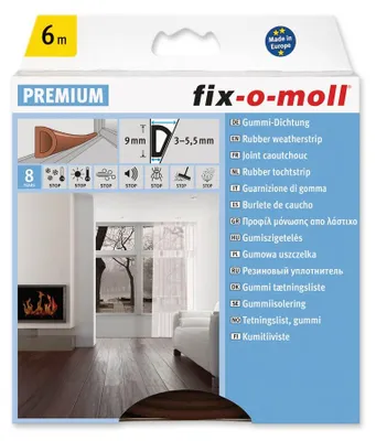 Produktbild von D-Profildichtung fix-o-moll 6m braun