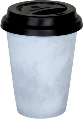 Obrázek produktu pro Könitz Betonový hrnek na kávu s víčkem, hrnek, hrnek na kávu, porcelán, 380 ml, 11 5 162 2359