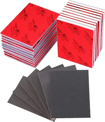 Produktbild von 18er Pack Schleifpads und Schleifpapier - Hochwertiges Schleifpapier-Set für vielseitige Anwendungen - Ideal zum Polieren von Holz und Metall