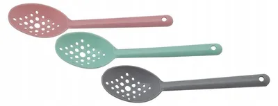 Obrázek produktu pro Sada 3 barevných lžiček cedníčků, plast bez BPA