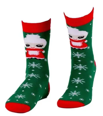 Produktbild von Freizeitsocken Weihnachtssocken - "Weihnachtsfrau", Größe 39-41