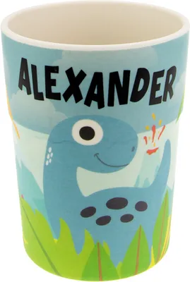 Produktbild von Bunter personalisierter Namens Kinderbecher mit Namen Alexander