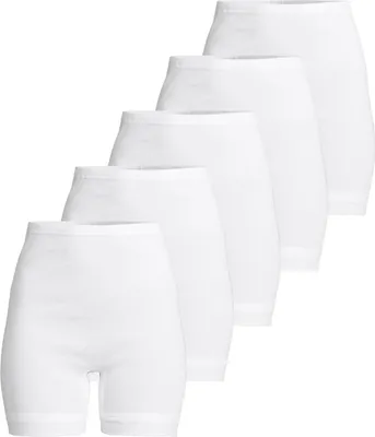 Produktbild von ESGE 5er-Pack Basic - Feinripp Normalbeinschlüpfer Slip mit Bein in weicher und natürlicher Feinripp-Qualität aus Baumwolle, Atmungsaktiv und hautfreundlich, Elastischer Softbund