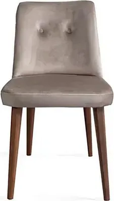 Image de Chaise de cuisine Chaise de salle à manger Chaise rembourrée Beige