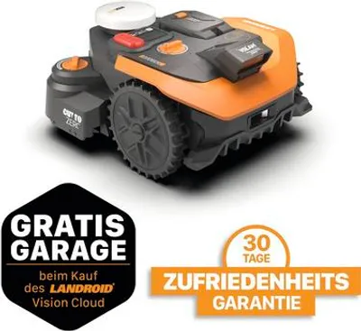 Image de Tondeuse robot Worx Vision Cloud 2WD avec RTK M800 pour 800 m², modèle WR308E
