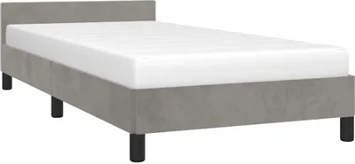 Obrázek produktu pro vidaXL Rám postele bez matrace světle šedý 80x200 cm sametový