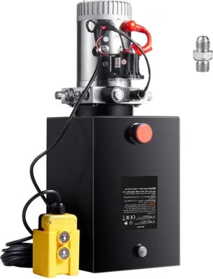 Immagine prodotto di Pompa idraulica da 12 V con motore da 1600 W e serbatoio dell'acqua da 5 galloni, pompa singola con raccordo per tubo flessibile