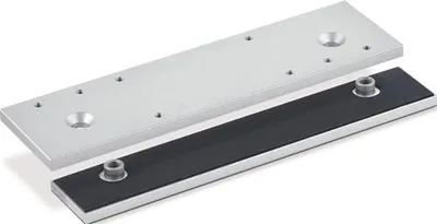 Produktbild von Geze Montage- / Gegenplatte für TS 3000 V silber für Ganzglastüren - 90259