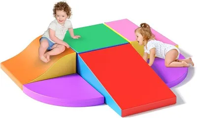 Imagen del producto de Bloques de espuma para niños, varios bloques de espuma grandes, juguetes educativos para niños, bloques de construcción para que los niños trepen (esponja de colores)