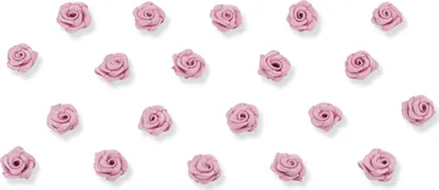 Satinrosen 10mm zum Basteln & Aufnähen 20 Stück Altrosa