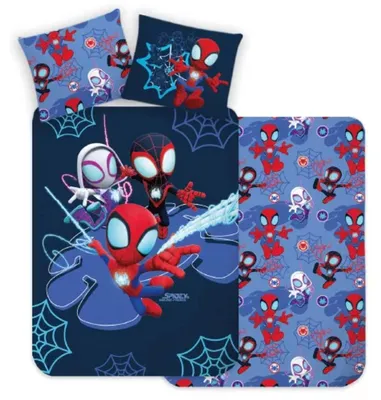 Produktbild von Spidey and Friends Bettwäscheset aus 100 % Baumwolle, 140 x 200 cm