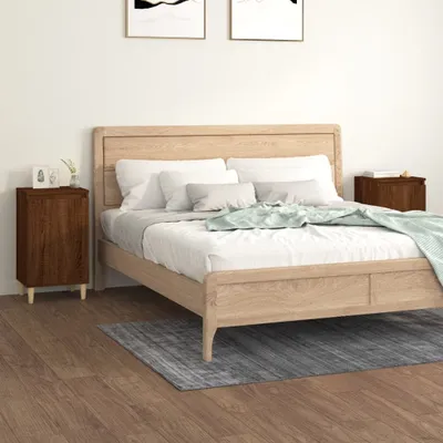 Produktbild von The Living Store Nachttische 2 Stk. Braun Eichen-Optik 40x35x70 cm Holzwerkstoff
