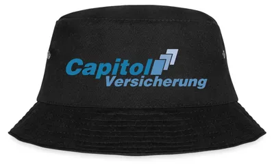 Produktbild von Spreadshirt Stromberg Logo Capitol Versicherung Fischerhut, L/XL (Caps), Schwarz