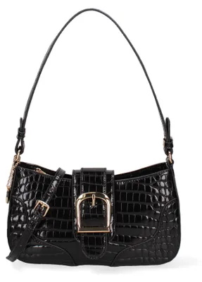 Image de Diana & Co Firenze Sac à Sacoche Noir Cuir Synthétique Effet Crocodile Black B UNICA 27x39x7 cm