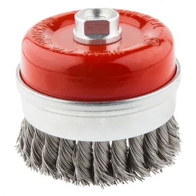 Obrázek produktu pro Zesílený drátěný kartáč GRAPHITE, 65 mm x M14, INOX
