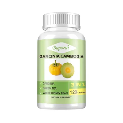 Immagine prodotto di Estratto di Garcinia Cambogia 3 in 1 con tè verde, fagiolo bianco (120 Capsule) Integratore alimentare, peso