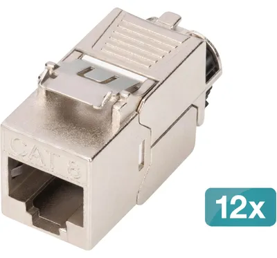 Image de Digitus DN-93816-12 DIGITUS CAT 8.1 Keystone Modul, geschirmt, 12 Stk