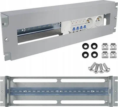 Obrázek produktu pro Napěťový rozváděč RACK 19" 3U/60/22xS DIN TS35/TH35 Stalflex Grey
