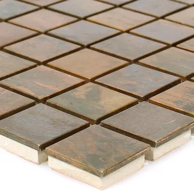 Produktbild von Metall Kupfer Mosaikfliesen Myron Quadrat
