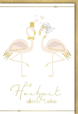 Produktbild von Hochzeit  - Glückwunschkarte im Format 11,5 x 17 cm mit Umschlag