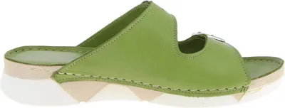 Produktbild von Andrea Conti Damen Pantolette Zweiriemer Leder Komfortweite 0521700, Größe:38 EU, Farbe:Grün