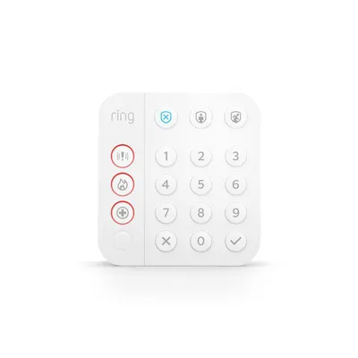 Obrázok produktu pre Ring Alarm Keypad (2nd Gen), Prijímač signálu alarmu, Biela, Múr, 100 mm, 23 mm, 149 mm