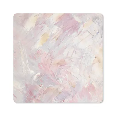Produktbild von MuchoWow® Mauspad Mousepad Ölgemälde Rosa 30x30 cm - Mousepads - Maus Mat - Pad - Mausunterlage - Gaming