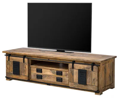 Produktbild von home24 Tv-Lowboard - Mango Massiv / Eisen - Mango / Schwarz