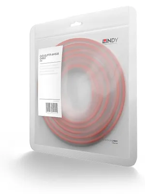 Produktbild von Lindy 47364 Netzwerkkabel Rot 2 m Cat6 S/FTP (S-STP)