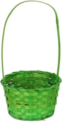 Zdjęcie produktu dla Koszyk wielkanocny do święconki fi 17 cm zielony