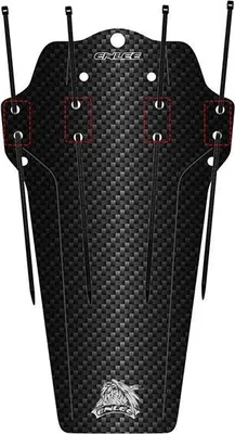 Immagine prodotto di Parafango per bicicletta, copertura/plap, universale (nero carbonio) ROXAR ENLEE