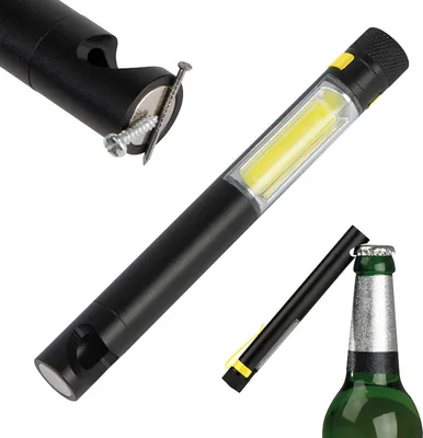 Produktbild von COB Taschenlampe mit Flaschenöffner mit Magnetfuß