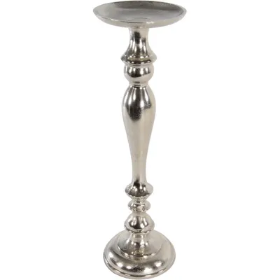 Produktbild von Kerzenhalter Brush 51cm Aluminium gebürstet Silber Kerzenständer Kerzenleuchter