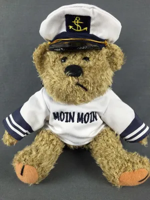 Produktbild von Hamburg Teddy Bär im Matrosenhemd "Moin Moin" Kuscheltier