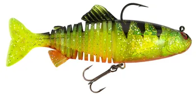 Produktbild von Fox Rage Replicant Jointed - Swimbait Wobbler, Farbe:UV Perch, Länge / Gewicht:18cm - 80g