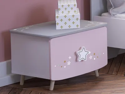 Produktbild von Kinder-Nachttisch Nachtkommode Nachtkonsole Bettkommode Nako "Savannah I"