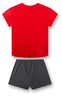 Produktbild von Sanetta Mädchen-Schlafanzug rot | Gemütlicher Kinderpyjama