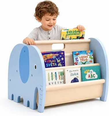 Image de Étagère Montessori pour enfants, avec 4 niveaux