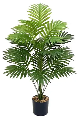 Produktbild von Künstliche Palme 128 cm Kunstpflanze Monstera 24 Blätter Tropisch Grün Deko Zimmerpflanze Kunstbaum - Ausführung: 18Leaves-80cm