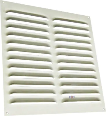 Produktbild von Lüftungsgitter LG 2525 W Lamellengitter Alu Weiss 250 x250mm Zuluft Abluftgitter
