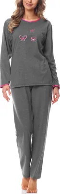 Image de Pyjama à manches longues pour femme Merry Style 91LW1 (mélange foncé (manches longues), 38 (taille du fabricant : M))