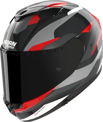Produktbild von Nolan X-904 Ultra Carbon Calibro Helm, schwarz/grau/rot, S (56)