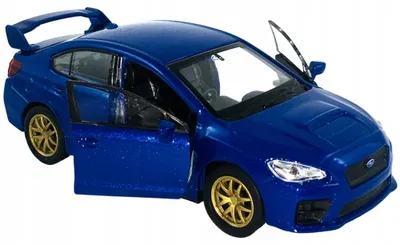 Produktbild von Welly Subaru WRX STI Modellauto Metall 1:34 Blau