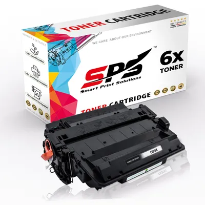 Produktbild von 6x Toner 55X CE255X Schwarz Kompatibel für HP Laserjet Pro M521DN Drucker