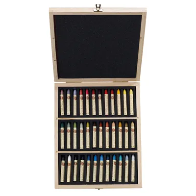 Produktbild von Sennelier Oil Pastels - Plein Air Set Holzkasten mit 36 Ölpastellen - N132518.SF