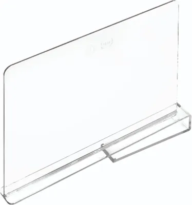 Produktbild von Regaleinteiler, 3,2 x 30,2 x 22,9 cm, Kunststoff, Transparent - iDesign | The Home Edit
