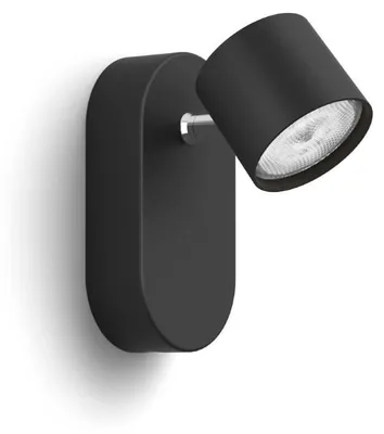 Obrázek produktu pro Philips Stropní/nástěnné bodové svítidlo Star, Bodová světla, LED, 2700 K, 500 lm, 220-240 V, Černá